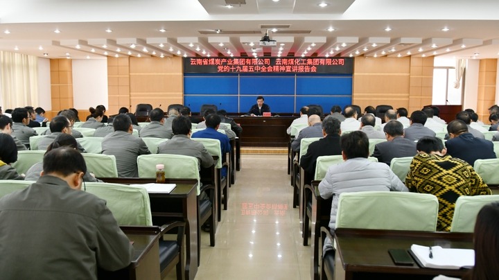 集团党委副书记、总经理高建嵩到云维集团宣讲党的十九届五中全会心灵