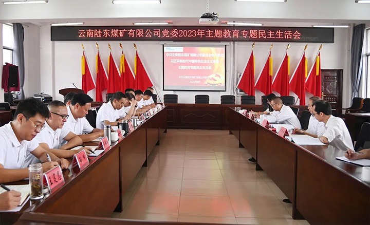【主题教育】云煤（东升国际官网）集团党委委员、纪委书记翁立志到陆东煤矿公司领导主题教育专题民主生涯会