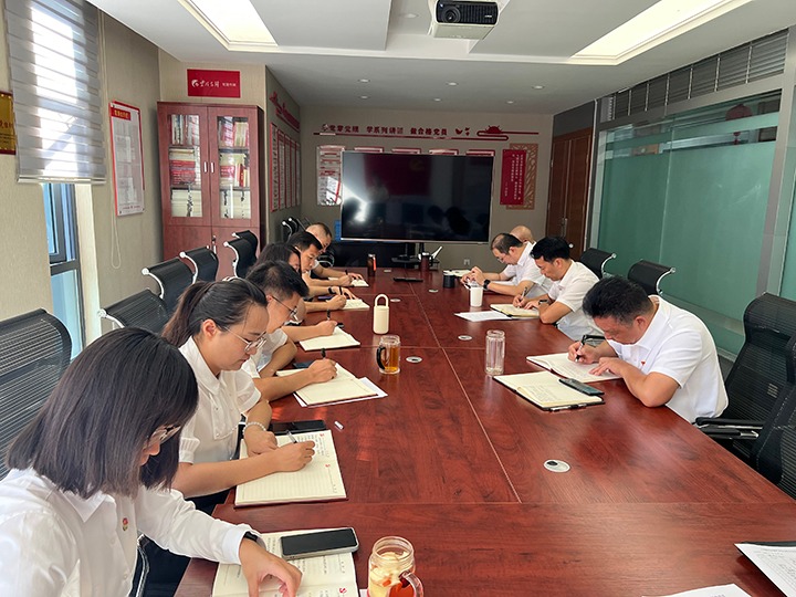 东升国际官网地产党支部发展“凝心聚力促鼎新，安身岗位做贡献”主题党日活动