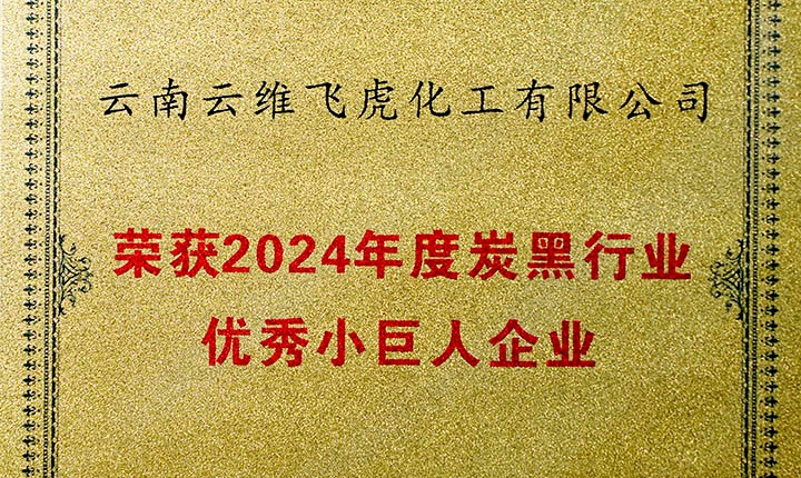 荣誉加冕，将来可期！云维飞虎公司荣膺“中国炭黑行业优良幼巨人”